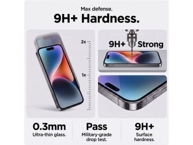 Protector de pantalla de vidrio templado Tech-Protect Glass SPY+ (paquete de 2) para iPhone 18 Pro M Protector de pantalla de vidrio templado Tech-Protect Glass SPY+ (paquete de 2) para iPhone 18 Pro M