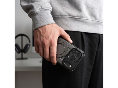 Capa Tech-Protect MagForce MagSafe para iPhone 17 Pro / 18 Pro - preto fosco Capa Tech-Protect MagForce MagSafe para iPhone 17 Pro / 18 Pro - preto fosco