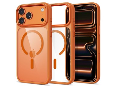 Funda Tech-Protect Magmat MagSafe CC para iPhone 17 Pro / 18 Pro - naranja transparente Funda Tech-Protect Magmat MagSafe CC para iPhone 17 Pro / 18 Pro - naranja transparente