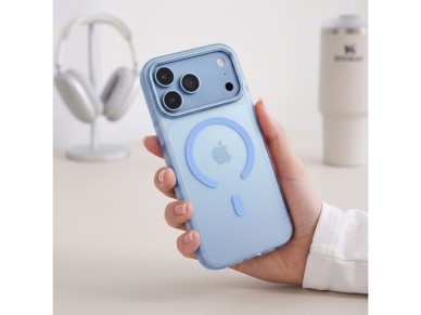 Tech-Protect MagZero MagSafe case for iPhone 17 Pro / 18 Pro - light blue matte Tech-Protect MagZero MagSafe case for iPhone 17 Pro / 18 Pro - light blue matte