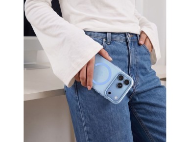 Tech-Protect MagZero MagSafe case for iPhone 17 Pro / 18 Pro - light blue matte Tech-Protect MagZero MagSafe case for iPhone 17 Pro / 18 Pro - light blue matte