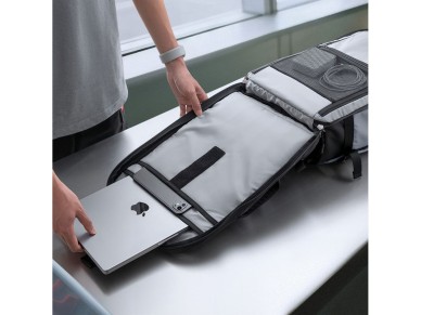 Mochila para portátil Tech-Protect Defender S70 RYANAIR & WIZZAIR de 24 L - Gris Mochila para portátil Tech-Protect Defender S70 RYANAIR & WIZZAIR de 24 L - Gris