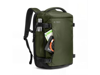 Mochila para portátil Tech-Protect Defender S70 RYANAIR & WIZZAIR de 24 L - Verde oscuro Mochila para portátil Tech-Protect Defender S70 RYANAIR & WIZZAIR de 24 L - Verde oscuro