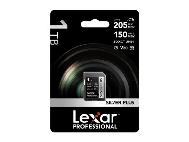 Lexar Professional SILVER PLUS SDXC 1TB memory card Lexar Professional SILVER PLUS SDXC 1TB memory card