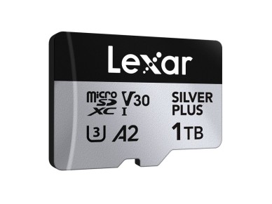 Karta pamięci Lexar High-Performance Silver Plus microSDXC 1TB + adapter Karta pamięci Lexar High-Performance Silver Plus microSDXC 1TB + adapter