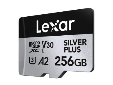 Karta pamięci Lexar High-Performance Silver Plus microSDXC 256GB + adapter