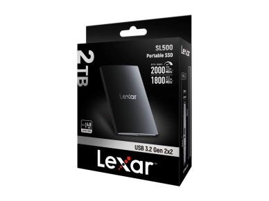 Unidade SSD port�til Lexar SL500 de 2 TB