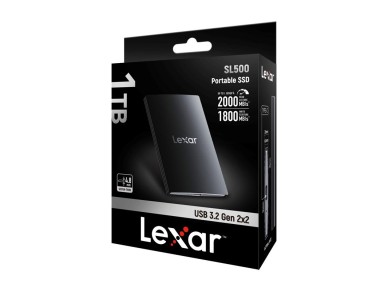 Unidade SSD port�til Lexar SL500 de 1 TB