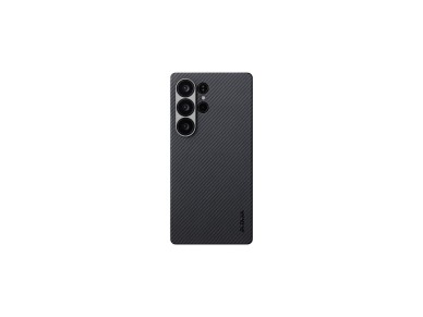 Funda PITAKA Cairn MagSafe para Samsung Galaxy S25 Ultra, color negro y gris.