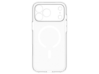 Capa Spigen Ultra Hybrid MagSafe para iPhone 18 Pro / 17 Pro - Transparente e Branca Capa Spigen Ultra Hybrid MagSafe para iPhone 18 Pro / 17 Pro - Transparente e Branca