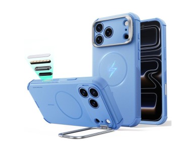 ESR Cyber Tough Kickstand MagSafe Case for iPhone 18 Pro Max / 17 Pro Max - Light Blue ESR Cyber Tough Kickstand MagSafe Case for iPhone 18 Pro Max / 17 Pro Max - Light Blue