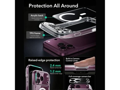 Funda ESR Classic Hybrid MagSafe para iPhone 18 Pro Max / 17 Pro Max - Transparente Funda ESR Classic Hybrid MagSafe para iPhone 18 Pro Max / 17 Pro Max - Transparente