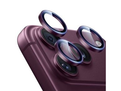 Protector de c�mara de cristal templado ESR Armorite para iPhone 18 Pro / 18 Pro Max - Rojo cereza o