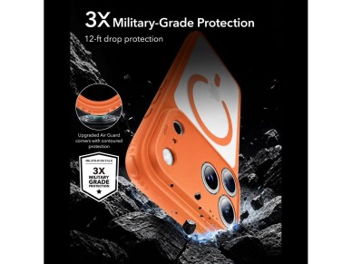 Capa ESR Classic Hybrid MagSafe para iPhone 18 Pro / 17 Pro - Laranja Capa ESR Classic Hybrid MagSafe para iPhone 18 Pro / 17 Pro - Laranja