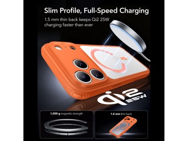 ESR Classic Hybrid MagSafe Case for iPhone 18 Pro Max / 17 Pro Max - Orange ESR Classic Hybrid MagSafe Case for iPhone 18 Pro Max / 17 Pro Max - Orange