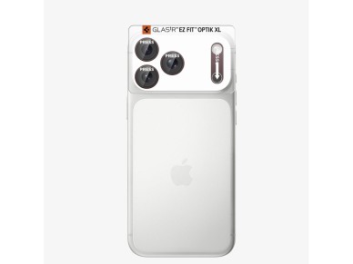 Protector de pantalla de vidrio templado Spigen Optik Pro XL GLAS.TR EZ FIT para iPhone 18 Pro - Roj