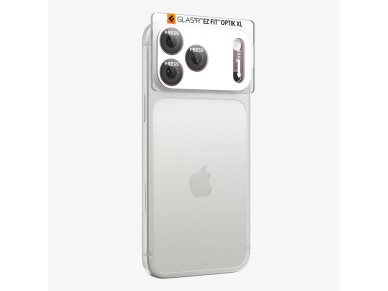 Protector de pantalla de vidrio templado Spigen Optik Pro XL GLAS.TR EZ FIT para iPhone 18 Pro - Roj