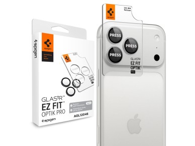 Spigen Optik Pro GLAS.TR EZ FIT 2-Pack Tempered Glass Camera Screen Protector for iPhone 18 Pro / 18 Spigen Optik Pro GLAS.TR EZ FIT 2-Pack Tempered Glass Camera Screen Protector for iPhone 18 Pro / 18