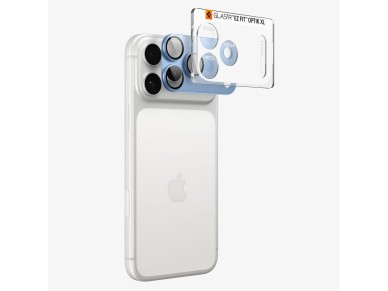 Protector de pantalla de cristal templado Spigen Optik Pro XL GLAS.TR EZ FIT para c�mara de iPhone 1