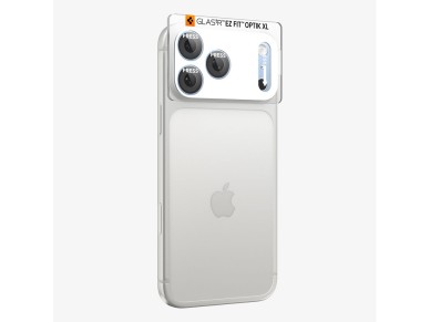 Protector de pantalla de cristal templado Spigen Optik Pro XL GLAS.TR EZ FIT para c�mara de iPhone 1