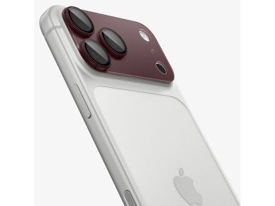 Protector de pantalla de vidrio templado Spigen Optik Pro XL GLAS.TR EZ FIT para iPhone 18 Pro - Roj