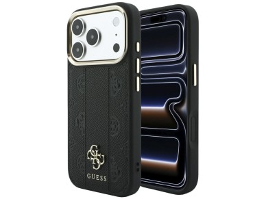 Funda Guess Stripe Peony 4G con logo y MagSafe para iPhone 17 Pro Max / 18 Pro Max - Negra Funda Guess Stripe Peony 4G con logo y MagSafe para iPhone 17 Pro Max / 18 Pro Max - Negra