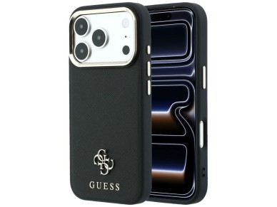 Guess Saffiano Small 4G & Classic Logo MagSafe Case for iPhone 17 Pro Max / 18 Pro Max - Black Guess Saffiano Small 4G & Classic Logo MagSafe Case for iPhone 17 Pro Max / 18 Pro Max - Black