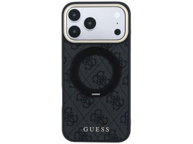 Guess Ring Stand 360 4G Classic Logo MagSafe Case for iPhone 17 Pro / 18 Pro - Black Guess Ring Stand 360 4G Classic Logo MagSafe Case for iPhone 17 Pro / 18 Pro - Black