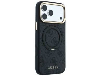 Guess Ring Stand 360 4G Classic Logo MagSafe Case for iPhone 17 Pro Max / 18 Pro Max - Black Guess Ring Stand 360 4G Classic Logo MagSafe Case for iPhone 17 Pro Max / 18 Pro Max - Black