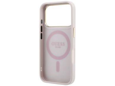 Capa Guess Ring Stand 360 4G Classic Logo MagSafe para iPhone 17 Pro Max / 18 Pro Max - Rosa Capa Guess Ring Stand 360 4G Classic Logo MagSafe para iPhone 17 Pro Max / 18 Pro Max - Rosa