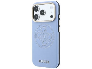 Guess Perforated 4G Gold Logo Magsafe Case for iPhone 18 Pro Max / 17 Pro Max - Light Blue Guess Perforated 4G Gold Logo Magsafe Case for iPhone 18 Pro Max / 17 Pro Max - Light Blue