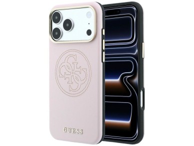 Guess Perforated 4G Gold Logo Magsafe Case for iPhone 17 Pro Max / 18 Pro Max - Pink Guess Perforated 4G Gold Logo Magsafe Case for iPhone 17 Pro Max / 18 Pro Max - Pink