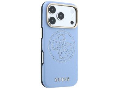 Guess Perforated 4G Gold Logo Magsafe Case for iPhone 18 Pro Max / 17 Pro Max - Light Blue Guess Perforated 4G Gold Logo Magsafe Case for iPhone 18 Pro Max / 17 Pro Max - Light Blue