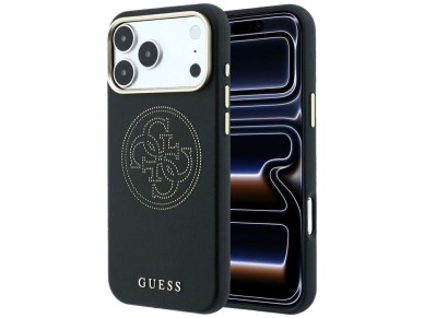 Guess Perforated 4G Gold Logo Magsafe Case for iPhone 17 Pro / 18 Pro - Black Guess Perforated 4G Gold Logo Magsafe Case for iPhone 17 Pro / 18 Pro - Black