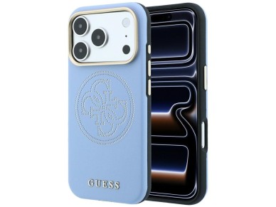 Guess Perforated 4G Gold Logo Magsafe Case for iPhone 18 Pro / 17 Pro - Light Blue Guess Perforated 4G Gold Logo Magsafe Case for iPhone 18 Pro / 17 Pro - Light Blue