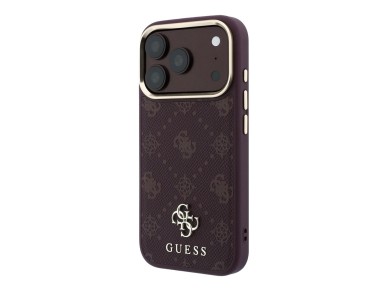 Guess Peony 4G Small Logo MagSafe Case for iPhone 17 Pro / 18 Pro - Burgundy Guess Peony 4G Small Logo MagSafe Case for iPhone 17 Pro / 18 Pro - Burgundy