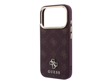 Guess Peony 4G Small Logo MagSafe Case for iPhone 17 Pro / 18 Pro - Burgundy Guess Peony 4G Small Logo MagSafe Case for iPhone 17 Pro / 18 Pro - Burgundy