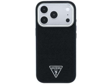 Funda Guess MagSafe con logotipo triangular texturizado para iPhone 17 Pro Max / 18 Pro Max - Negra Funda Guess MagSafe con logotipo triangular texturizado para iPhone 17 Pro Max / 18 Pro Max - Negra