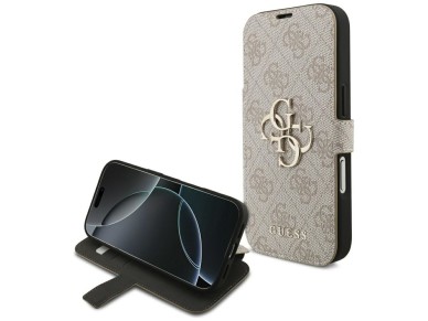 Guess Book 4G Metal Logo Case for iPhone 18 Pro / 17 Pro - Pink