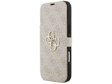 Guess Book 4G Metal Logo Case for iPhone 18 Pro Max / 17 Pro Max - Pink
