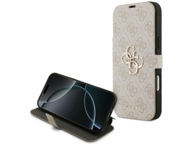 Guess Book 4G Metal Logo Case for iPhone 18 Pro Max / 17 Pro Max - Pink