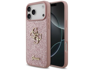 Guess Fixed Glitter Big 4G Case for iPhone 18 Pro Max / 17 Pro Max - Pink Guess Fixed Glitter Big 4G Case for iPhone 18 Pro Max / 17 Pro Max - Pink