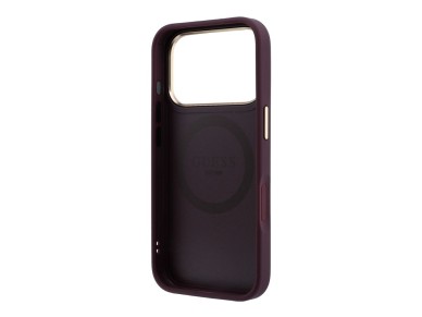 Guess Peony 4G Small Logo MagSafe Case for iPhone 17 Pro / 18 Pro - Burgundy Guess Peony 4G Small Logo MagSafe Case for iPhone 17 Pro / 18 Pro - Burgundy