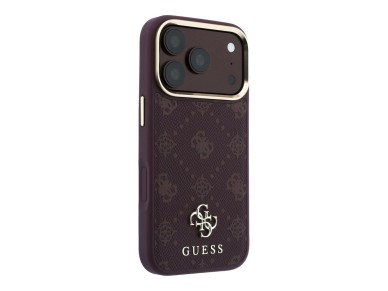 Guess Peony 4G Small Logo MagSafe Case for iPhone 17 Pro / 18 Pro - Burgundy Guess Peony 4G Small Logo MagSafe Case for iPhone 17 Pro / 18 Pro - Burgundy