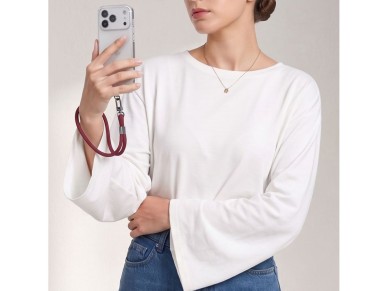 Pulseira de corda Tech-Protect C11S para celular - Bordô Pulseira de corda Tech-Protect C11S para celular - Bordô