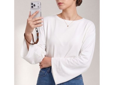 Pulseira de corda Tech-Protect C11S para celular - Marrom