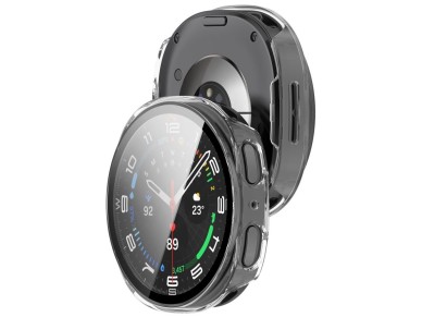 Funda Tech-Protect Defense (paquete de 2) para Samsung Galaxy Watch de 44 mm - Transparente y negro Funda Tech-Protect Defense (paquete de 2) para Samsung Galaxy Watch de 44 mm - Transparente y negro
