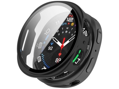 Funda Tech-Protect Defense (paquete de 2) para Samsung Galaxy Watch de 44 mm - Transparente y negro Funda Tech-Protect Defense (paquete de 2) para Samsung Galaxy Watch de 44 mm - Transparente y negro