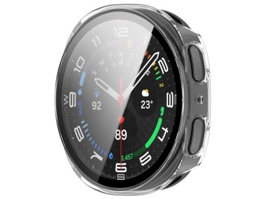 Funda Tech-Protect Defense (paquete de 2) para Samsung Galaxy Watch de 44 mm - Transparente y negro Funda Tech-Protect Defense (paquete de 2) para Samsung Galaxy Watch de 44 mm - Transparente y negro