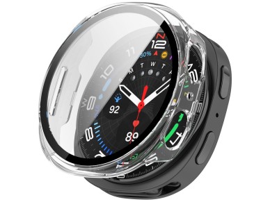 Funda Tech-Protect Defense (paquete de 2) para Samsung Galaxy Watch de 44 mm - Transparente y negro Funda Tech-Protect Defense (paquete de 2) para Samsung Galaxy Watch de 44 mm - Transparente y negro